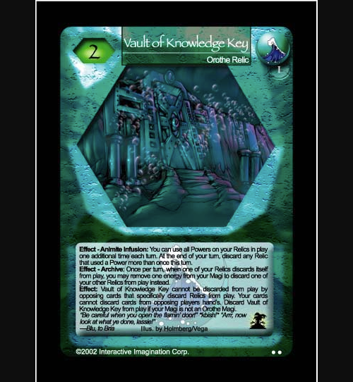 Vault of Knowledge Key - Foil